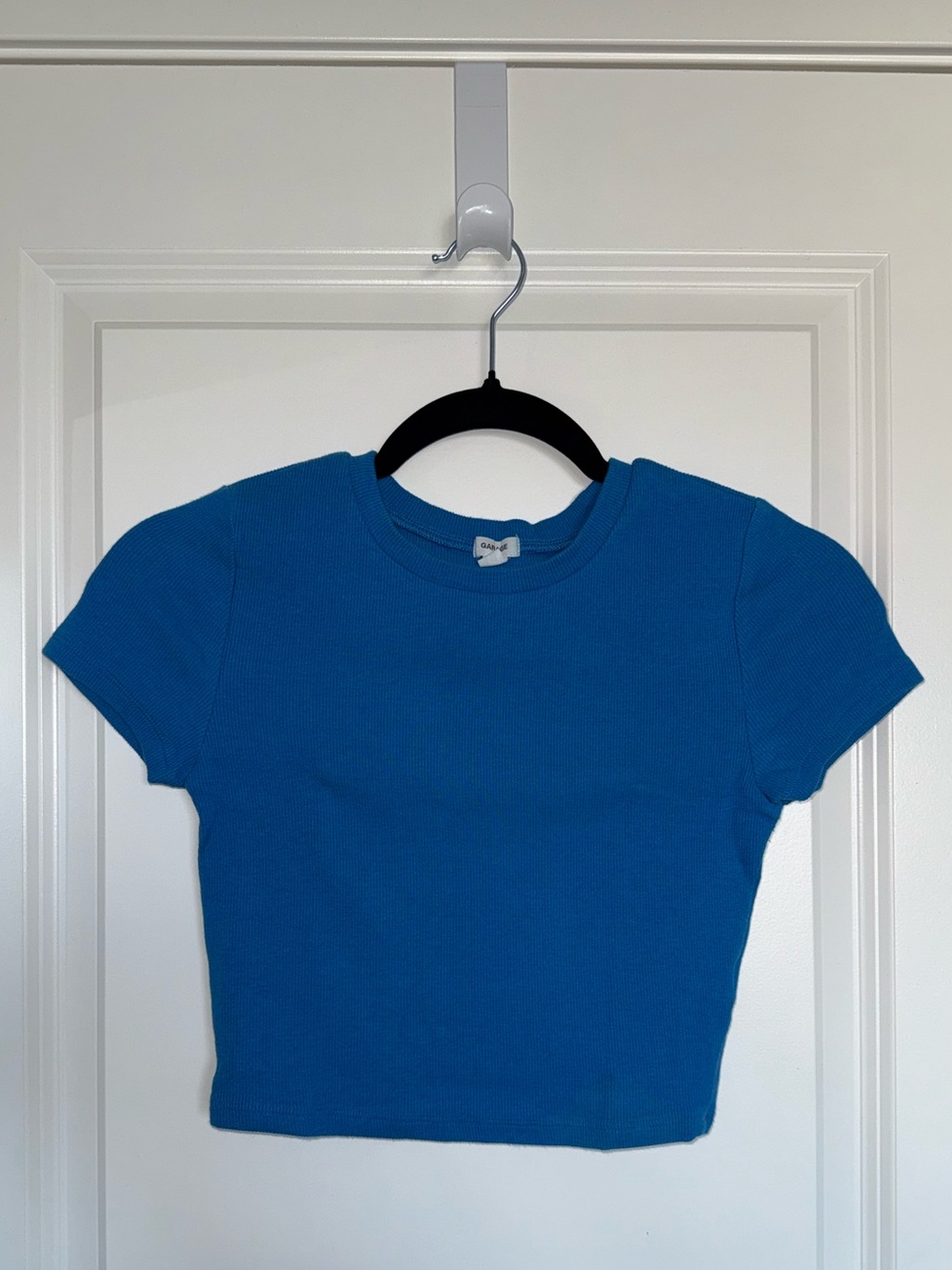 Garage Electric Blue Crop T-Shirt